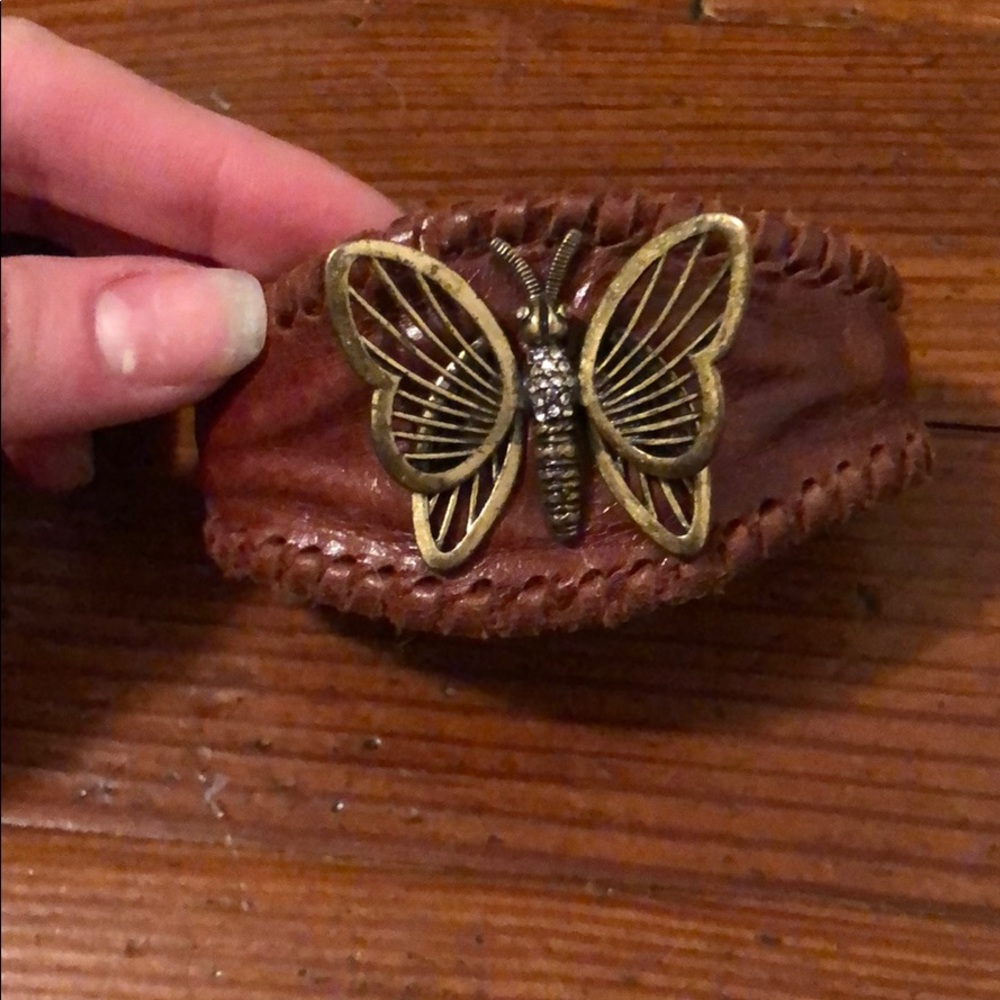 Fossil butterfly cuff